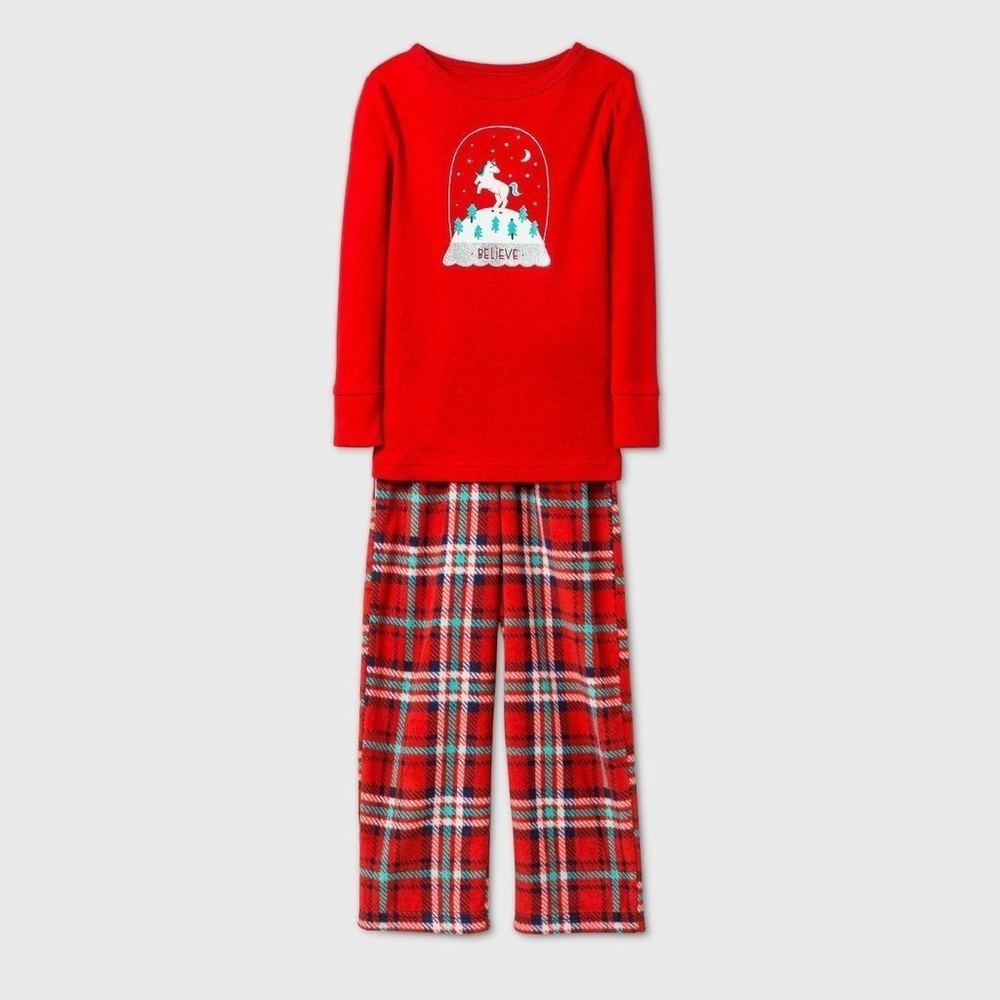 CAT & JACK UNICORN SNUGGLY SOFT PAJAMA SET - VARIOUS SIZES (NEW WITH TAGS) A1
